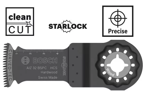 lame AIZ 32 BSPC Starlock Bosch multicutter bois dur